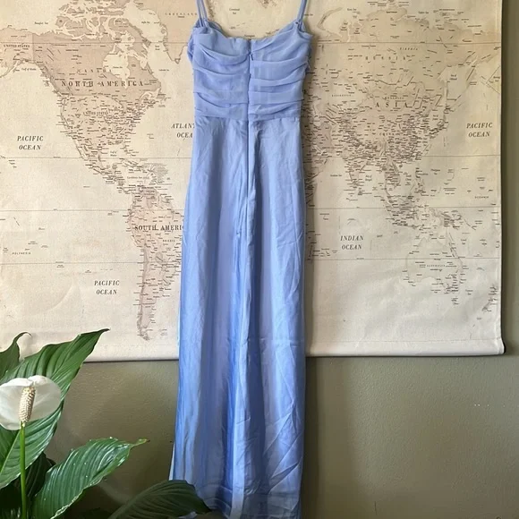 HOUSE OF CB 'Teia' Sky Draped Corset Midi Dress Plus Cup NWOT - Picture 10 of 12